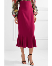 Dolce & Gabbana Fluted Cady Midi Skirt