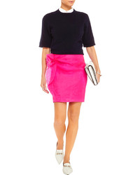 Isabel Marant Kristy Ruffled Silk Jacquard Mini Skirt