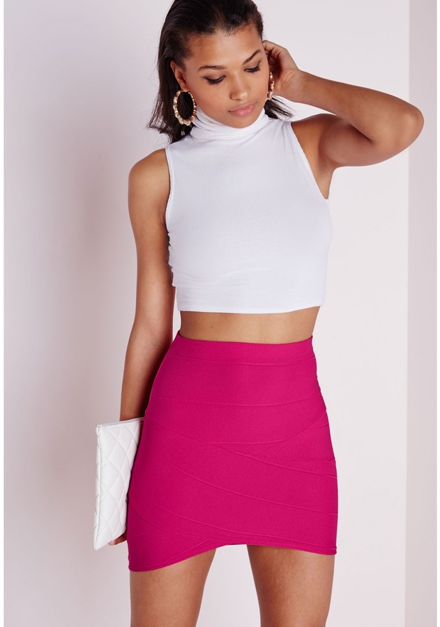 missguided pink mini skirt