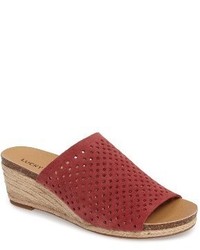 Lucky Brand Jemya Perforated Open Toe Mule