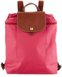 Longchamp Le Pliage Nylon Backpack Pink