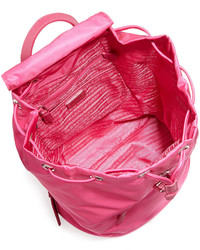 Prada Vela Medium Backpack Pink