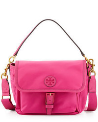 Hot Pink Nylon Crossbody Bag