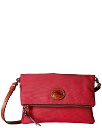Dooney & Bourke Nylon Fold Over Zip Crossbody Handbags