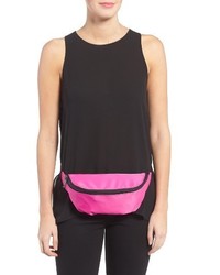 Street Level Nylon Belt Bag Pink