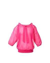 BODYFLIRT Open Shoulder Blouse In Pink Size 16