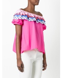 Peter Pilotto Embroidered Off The Shoulder Top