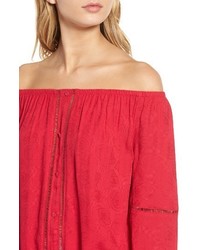 Cupcakes And Cashmere Havyn Off The Shoulder Top