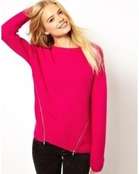 Asos Sweater With Side Zip Detail