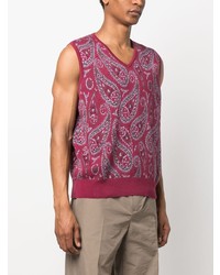 Pop Trading Company Knitted Paisley Vest
