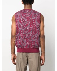Pop Trading Company Knitted Paisley Vest