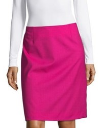 Lanvin Plain Wool Pencil Skirt