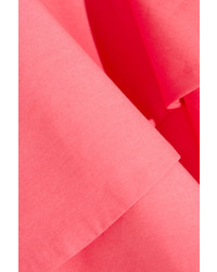 Marni Cotton Poplin Peplum Top Pink