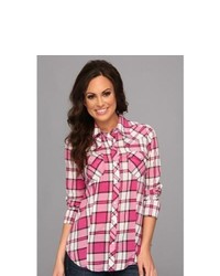 pink plaid outfit