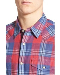 Lucky Brand Santa Fe West Classic Fit Plaid Woven Shirt