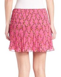 Diane von Furstenberg Tayte Pleated Chiffon Skirt