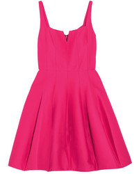 Hot Pink Pleated Dress