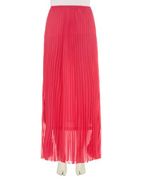 Dorothy Perkins Hot Pink Pleated Maxi Skirt
