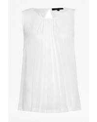 French Connection Polly Plains Sleeveless Pleated Top