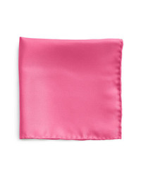 Nordstrom Silk Twill Pocket Square Hot Pink One Size