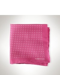 Hot Pink Polka Dot Pocket Square
