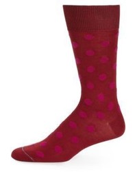 Hot Pink Polka Dot Socks