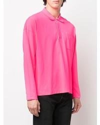 Loewe Concealed Placket Detail Polo Shirt