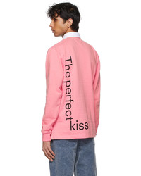 Noah Pink New Order Edition Perfect Kiss Long Sleeve Polo