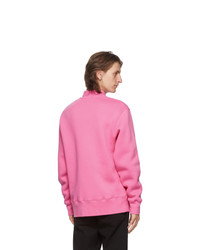 Acne Studios Pink Point Collar Oversized Sweatshirt