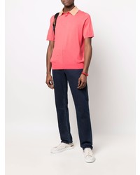 Paul Smith Contrast Collar Knitted Polo Shirt