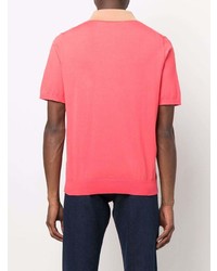Paul Smith Contrast Collar Knitted Polo Shirt