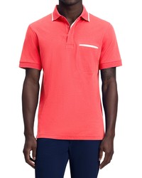 Bugatchi Cotton Polo In Coral At Nordstrom