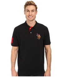 U.S. Polo Assn. Multicolor Double Rider Logo Solid Pique Polo 29