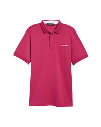 Bugatchi Pima Cotton Short Sleeve Polo Shirt
