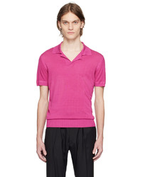Tom Ford Pink Micro Texture Polo