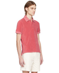 Tom Ford Pink Towelling Polo