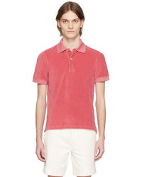 Tom Ford Pink Towelling Polo