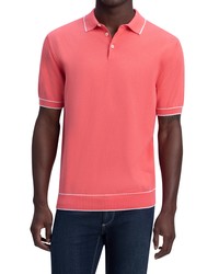 Bugatchi Short Sleeve Sweater In Coral At Nordstrom