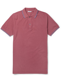 Tomas Maier Slim Fit Contrast Tipped Cotton Piqu Polo Shirt