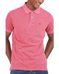 Barbour Washed Sports Cotton Polo In Fuchsia At Nordstrom