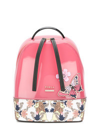 Hot Pink Print Backpack