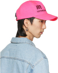 We11done Pink Logo Trucker Cap