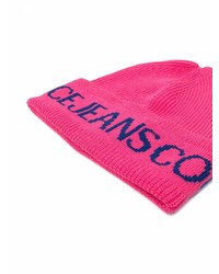 VERSACE JEANS COUTURE Logo Print Knitted Beanie