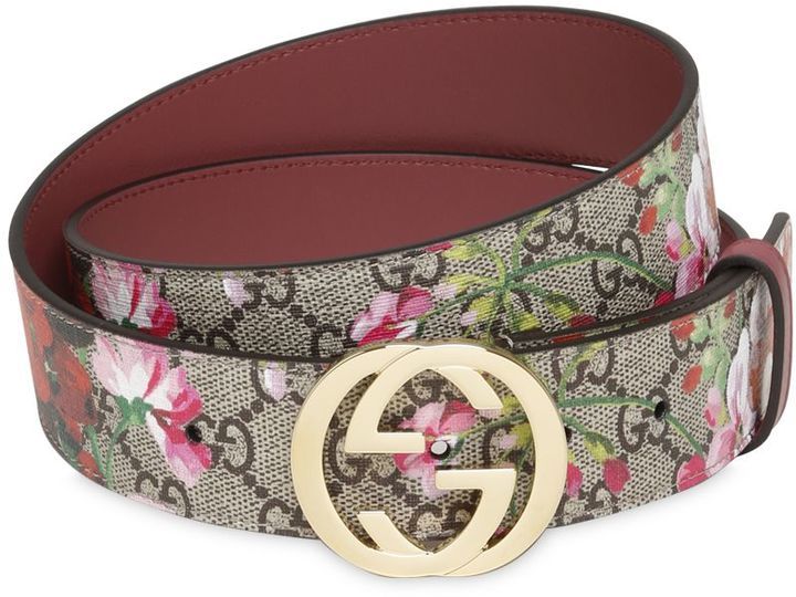 Gucci GG Supreme Blooms Belt w/ Tags - Size 38