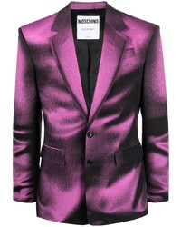Hot Pink Print Blazer