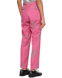 Needles Pink Jacquard Trousers