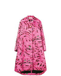 Hot Pink Print Coat