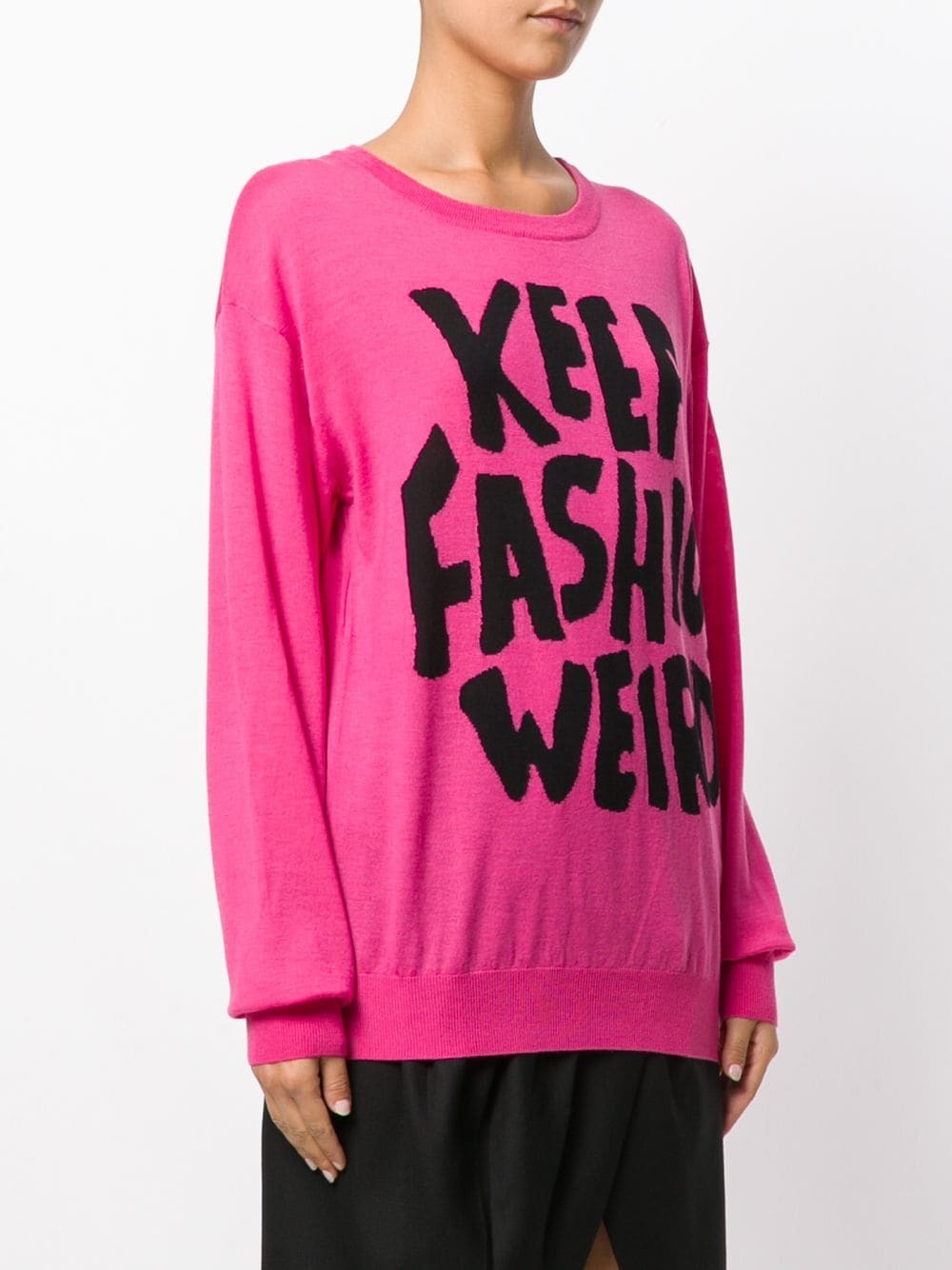 Jeremy Scott Keep Fashion Weird Jumper, $423 | farfetch.com | Lookastic