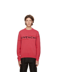 Givenchy Pink Split Logo Sweater