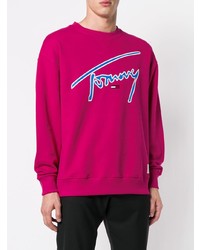 tommy jeans signature crew neck sweatshirt